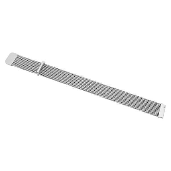 20 mm metall netting klokkebånd i rustfritt stål hurtigutløser generell klokkerem for Galaxy Watch for Vivoactive HR for Amazfit GTS 2 Mini Silver