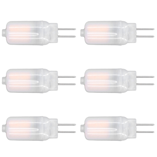 6 kpl G4 LED-lamppua 12V 360° Luminesenssi 360° Lämmönpoisto Alhainen Virrankulutus Yleinen Vakiopinta Lamput 3WWarm White
