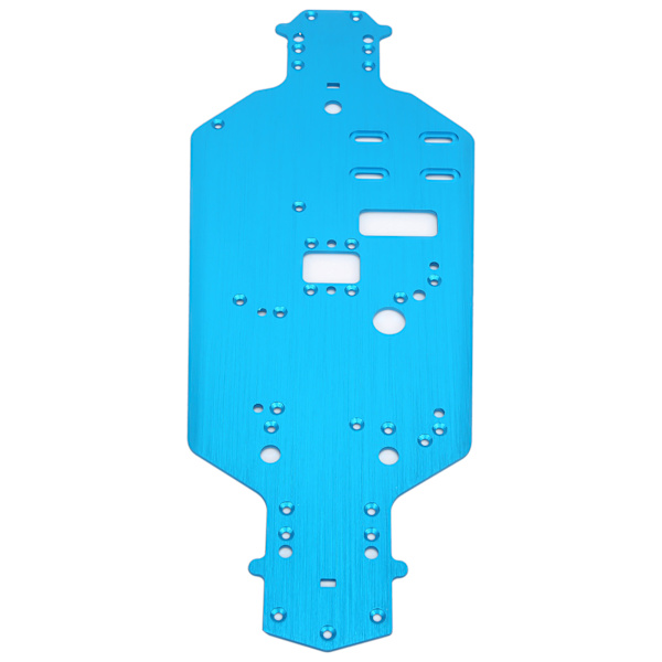 Aluminiumlegering Chassi Bottenplatta Ersättningsuppgraderingsdelar för HSP 94122 1/10 RC CarBlue
