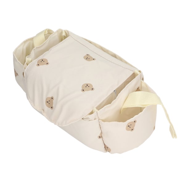 Babyvognpose Stilful Bærbar Multifunktionel Stor Kapacitet Flere Rum Spædbarnsvogn Rejsetaske Beige