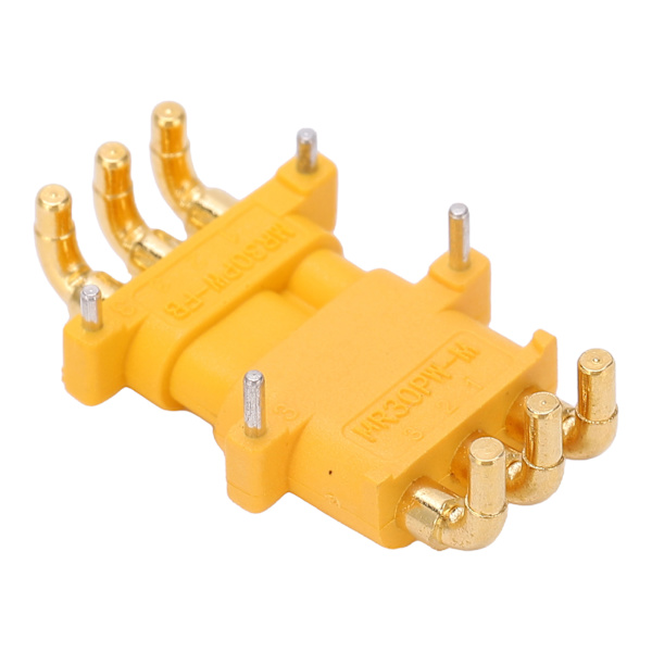 1 par MR30PW trepinners hann- og hunnpluggkontakter for RC Lipo-batteritilbehør