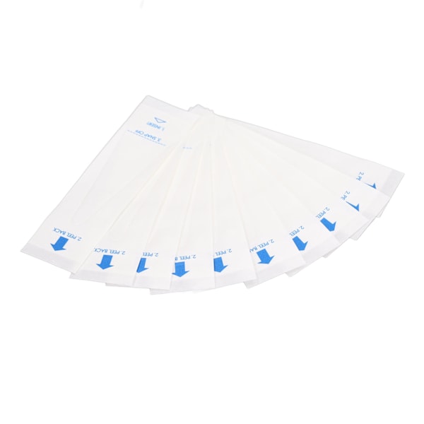 50 st termometerprovsöverdrag PE-filmpapper 9,5x2,5 cm engångsbruk noggrann pålitlig termometerprovsöverdrag set