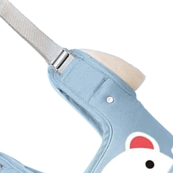 Toddler Walking Harness Mjuk Andningsbar Bomull Säker Spänne Väst Stil Toddler Walker för Hem Trädgård Utomhus Stjärna Blå