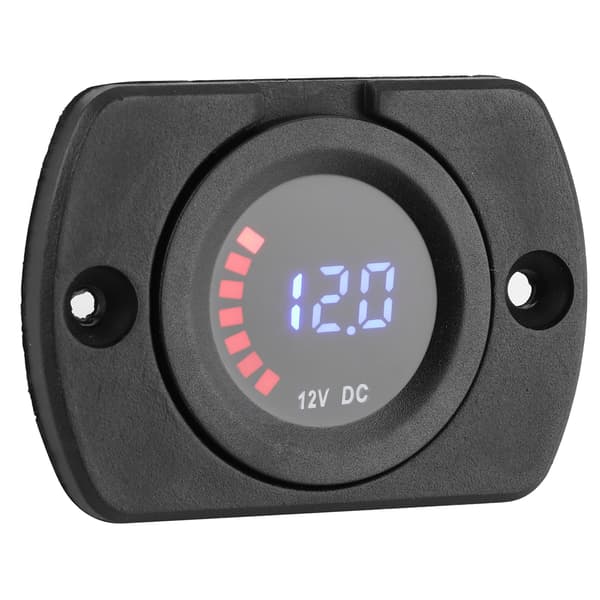 Voltmeter Färgskärm Fordonsmodifiering Ersättning LED-display DC 12V Med Panel