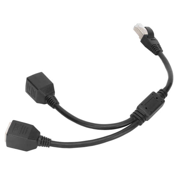RJ45 Ethernet Adapter Kabel Forlængerfunktion 1 til 2 Port Fremragende Tilslutningssplitter Adapter til Hjemmekontor