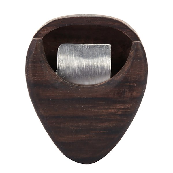 Premium Rose Wood Guitar Pick Box Hjärtformad Pick Box Paste Box för Standard Pick