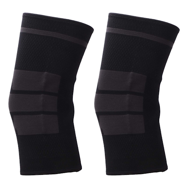 2-pack Sport Knäskydd Stickade Varma Knäskydd Skyddsutrustning för Basket Vandring Löpning Klättring XL