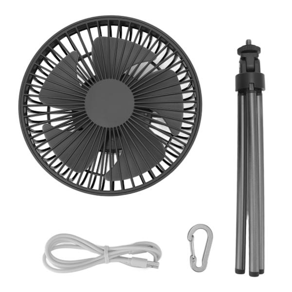 Baby Stroller Fan Timing Function Rechargeable Portable Fan with Flexible Tripod for Outdoor Travel Gray