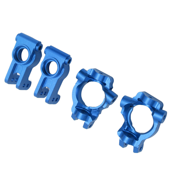 Metal Front C Hubs Spindelbærer med Bageste Navbærere til Losi Lasernut U4 1/10 RC Bil Blå