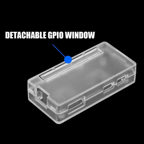 ABS Plast Kapsling Skyddsfodral Skal för Raspberry Pi Zero W / 1.3 (Transparent)
