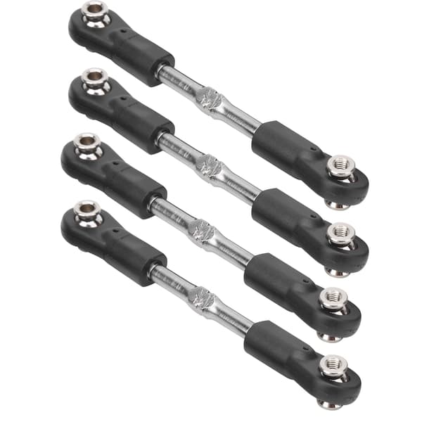 4 stk. 77-87 mm justerbar M4 skrue styreservo trækstangsforbindelse til 1/8 RC bil