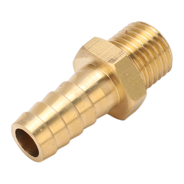 Messing Barb Forbinder Lige Slange Samler Fitting til Luft Brændstof Rør Gas Slange 7/16in M14x1.5
