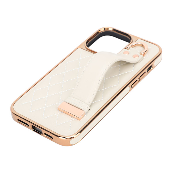 Ranneke phone case ja rannehihna case Iskunkestävä naarmuuntumista suojaava puhelimen cover Maitovalkoinen IPhone 12 Pro Maxille