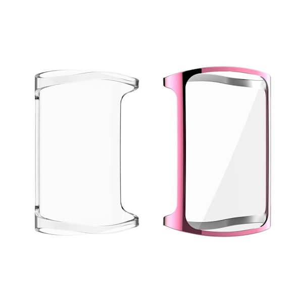 2 st Skyddsfodral Kompatibelt för Fitbit Charge5 Smart Armband Elektropläteringsfodral Fallsäkert Förhindrar Repor Skydd