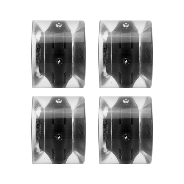 78A 60x45 mm højelastisk skateboard flashhjul PU fyld til Longboard Cruiser Board (sort)