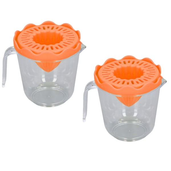 2 stk. Citrus Orange Juicer Citron Manuel Håndpresser PP Multifunktion til Husholdning Orange