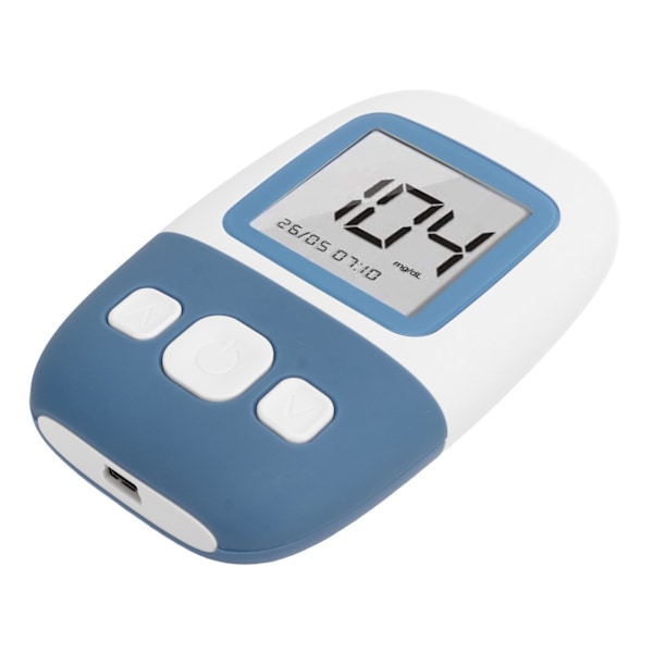Blodsockermätare Kit Autokod Hög Noggrannhet 5S Snabbt Resultat Diabetes Testkit med 50 Testremsor 50 Lancetter Typ 1