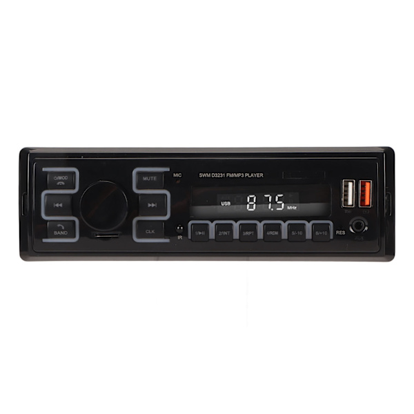 Auton MP3-radiosoitin Pikalatausportti LCD-näyttö Etsi auton toiminto 7 väriä APP-liitäntä Autostereovastaanotin autolle
