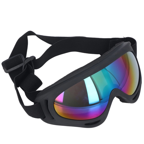 Hundesolbriller UV-beskyttelse Vindtett øyebeskyttende fargerik linse Stor hundebriller Briller 3004 svart innfatning