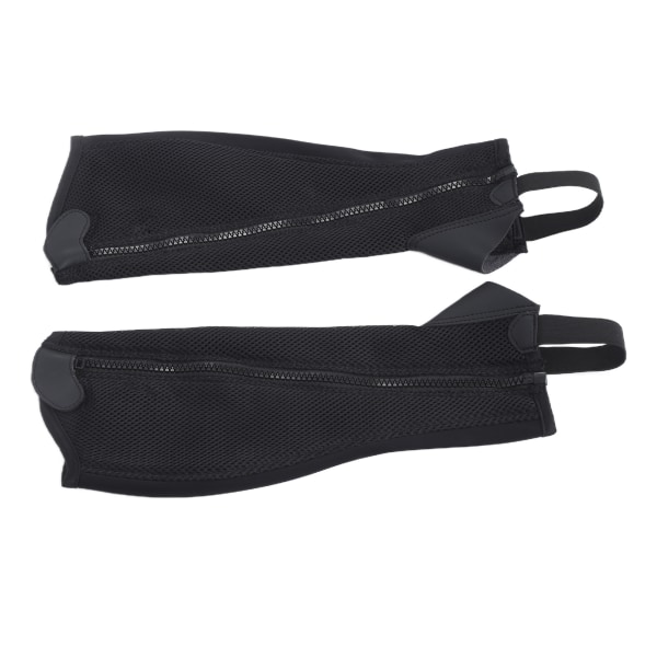 2st Halvchaps Svart Flexibelt Mesh Ridchaps för Barn Häst Ridning Skydd CS
