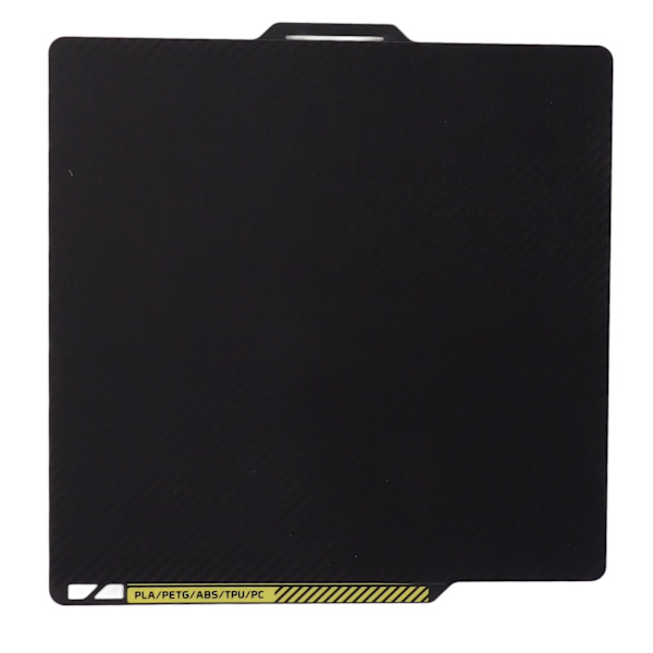 PET-byggplatta 276x259 mm utjämnande kolfiberstål 3D-skrivare med hög vidhäftning för ersättningsutskrift