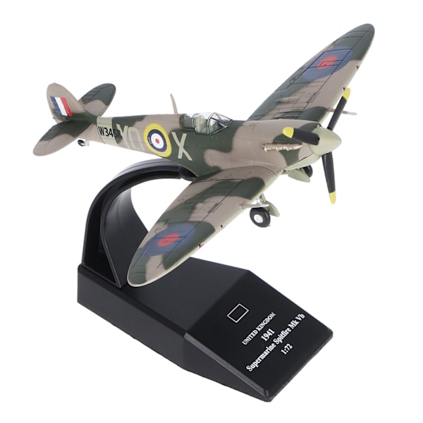 1:72 Skala Stridsflygplan Modell Livslik Dekoration Simulerad Legering Flygplan Modell Leksak