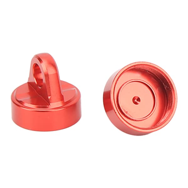 RC Støddæmper Top Cap Aluminiumlegering RC Dæmper Cap Beskytter til TENACITY Pro 1/10 2 stk Rød