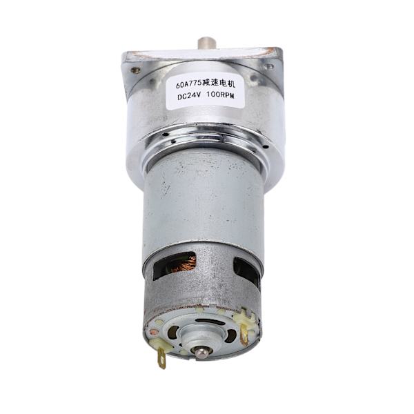 Vaihteistomoottori DC 24V 3.8A Nopeudenvaihde Itselukittuva Kääntyvä Madonvaihteinen Moottori Koneelle 100RPM 9.6KG·FCM