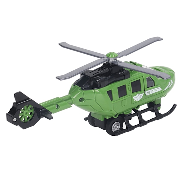 Gjutna helikoptermodell Simulerade gjutna legering tröghetsplan Flygplansmodell Leksak för barn Pojkar Flickor 8,9 tum
