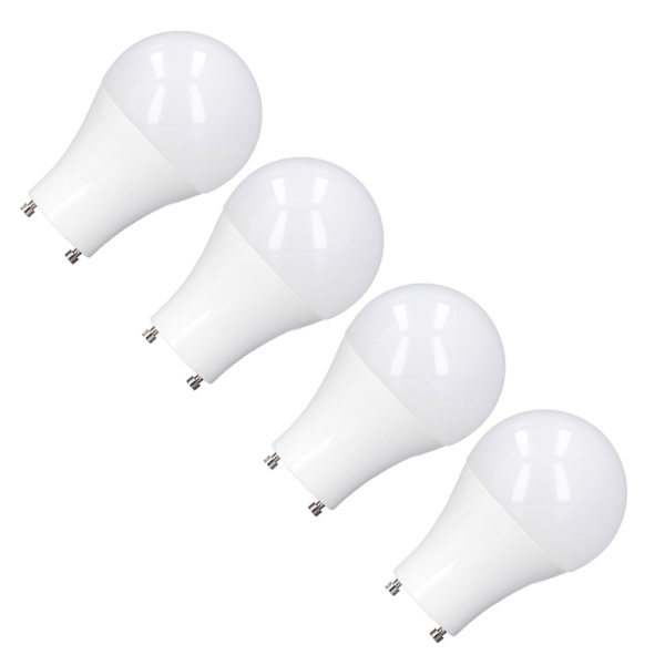 4 stk. GU24 pære Høj lysstyrke Energibesparende LED A19 pære til soveværelse Kontor 120V5W Varm hvid 2700K