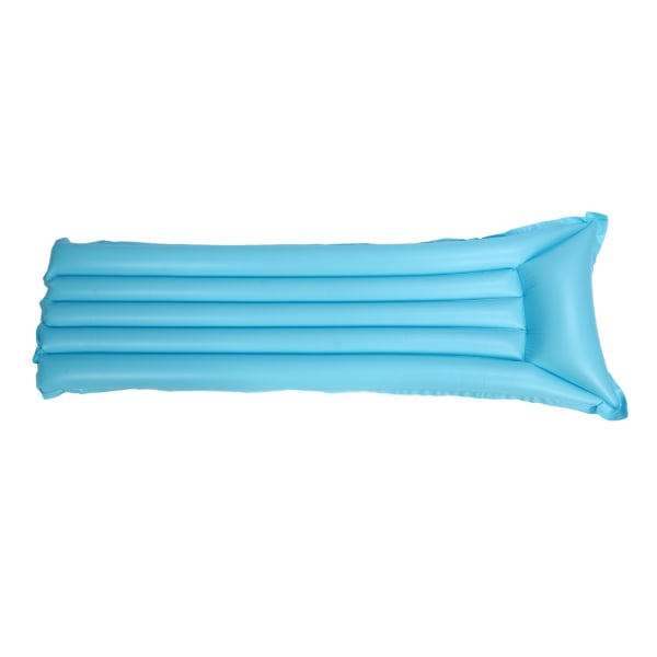 Uppblåsbar flytande rad PVC förtjockad fritid flytande säng tecknad blå enfärgad barnvatten uppblåsbar flytande säng