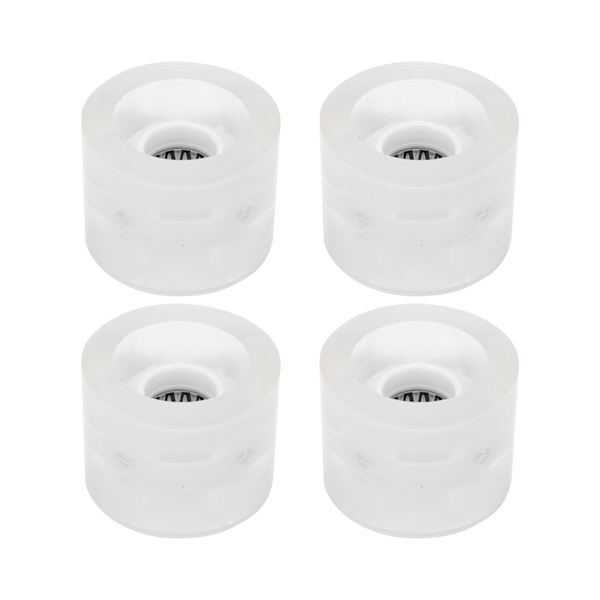 78A 60x45 mm højelastisk skateboard flashhjul PU fyld til Longboard Cruiser Board (hvid)
