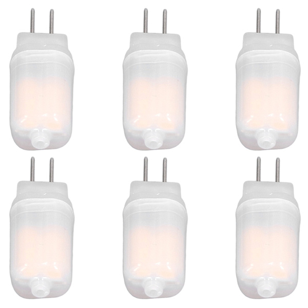 6 kpl G4 LED-lamppua 12V 360° Luminesenssi 360° Lämmönpoisto Alhainen Virrankulutus Yleinen Vakiopinta Lamput 3WWarm White