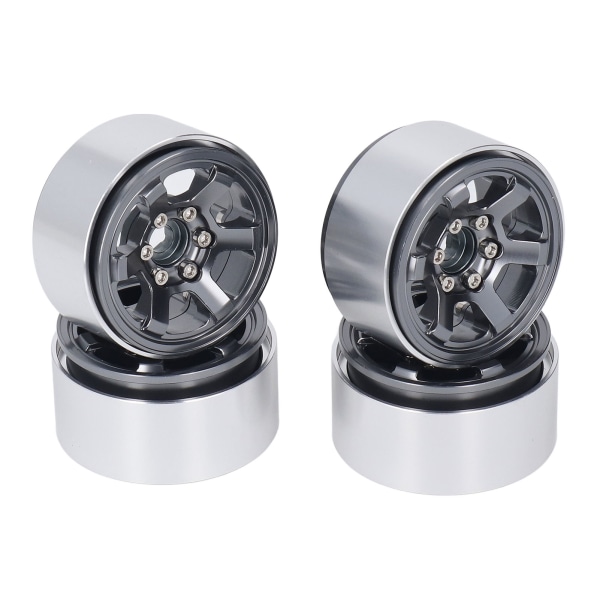 4 ST RC hjulnav set aluminiumlegering CNC RC hjul fälgnav för 1,9 tum däck slitbana titan