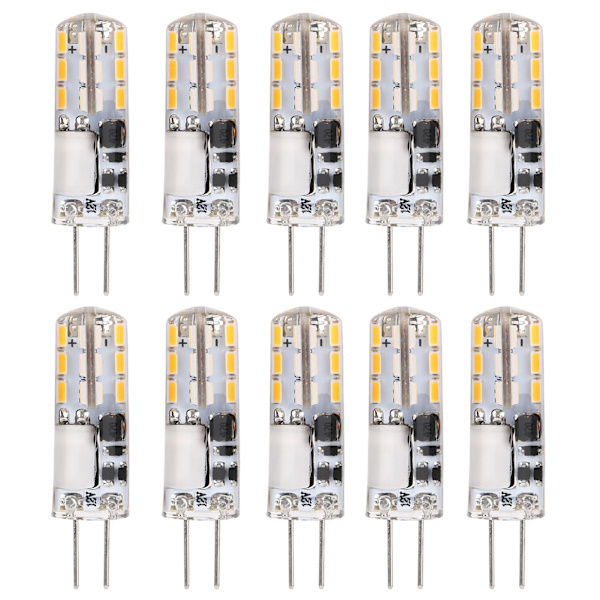 10 stk. G4 LED-pærer 24LED 1,2W Bi Pin lyskilde til hjemmets loftslampe væglampe 12V