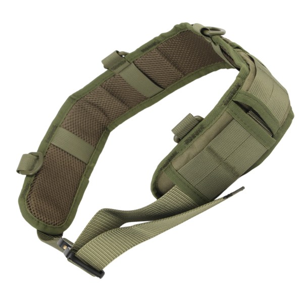 Battle Belt Taljebælte Multifunktionel Hurtig Udløsning Anti Slip Nylon Aluminium Legering Spænde Slidstærk Utility Bælte til Jagt Skydning OD Grøn