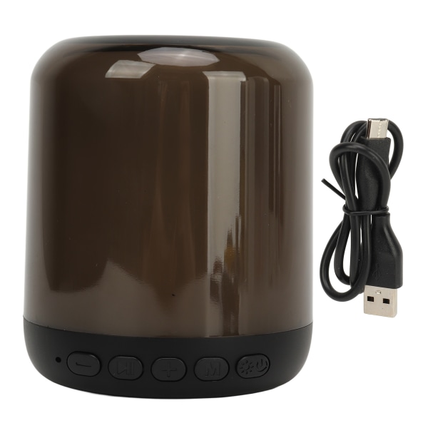 Nattlampa Bluetooth-högtalare 6W Bluetooth 5.2 Bärbar Trådlös Högtalare med Dynamisk RGB-ljusshow Inbyggd Mikrofon för Sovrum