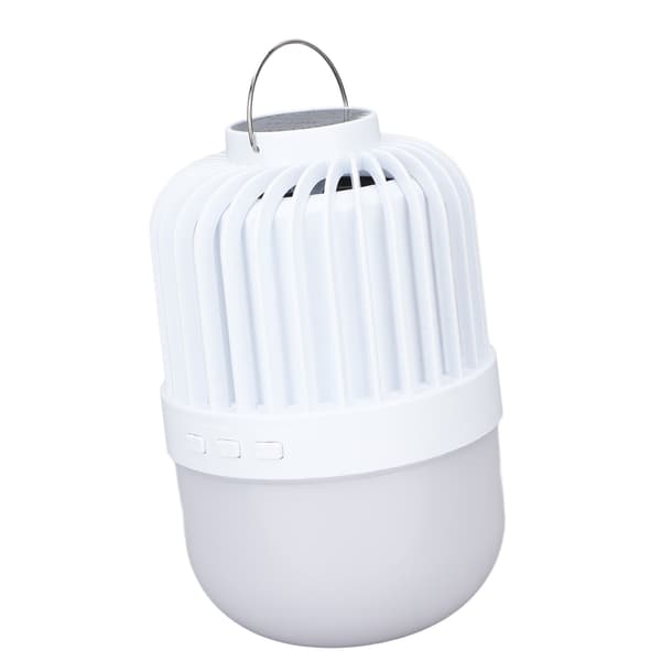 Campinglys 360° stereobelysning 2000LM lysstyrke USB-lading LED-lydhøyttaler med 2 lysmoduser for camping