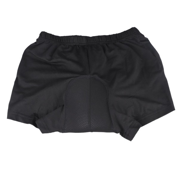 Cykelshorts Gelvadderad 3D silikonkudde Unisex Sportkläder som andas Svart M