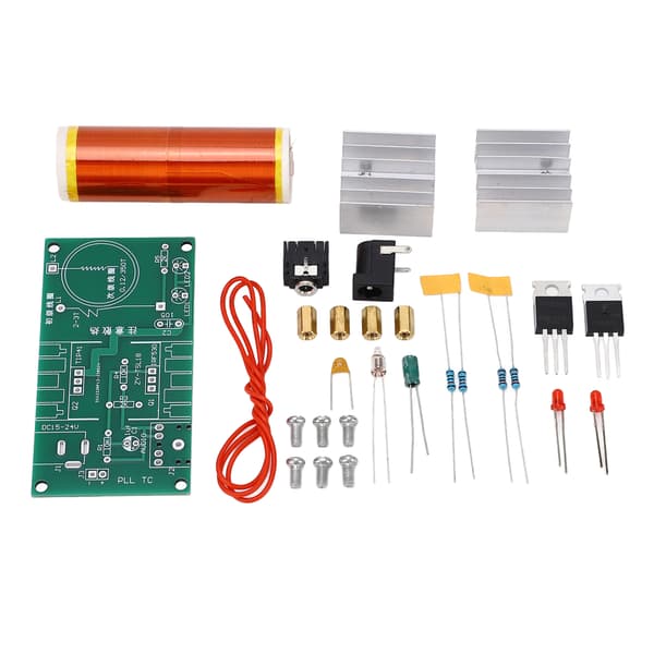 Mini Music Coil Kit DIY Plasma Arc Generator Trådlös Överföring Experiment Kit 15‑24VDC Ingång