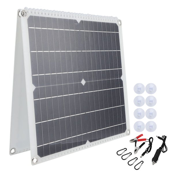 50W Foldable Utendørs Solcellepanel Vanntett Solcellepanel Lader for Mobiltelefon Bærbar PC