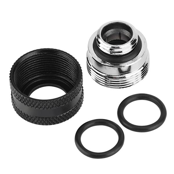 4 st/pack Vattenkylningskompressionskoppling för styvt akrylrör OD 16mm Svart
