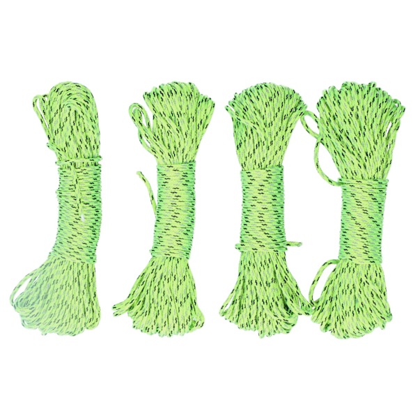 4st 20M utomhuscamping tältrep Luminous Paracord lanyard Gear kapellrep för vandring