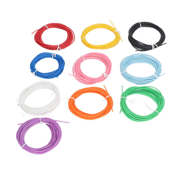 10 farver 3D pen PCL filament refill 1,75 mm lav temperatur lyse 3D print pen forbrugsstoffer 5m