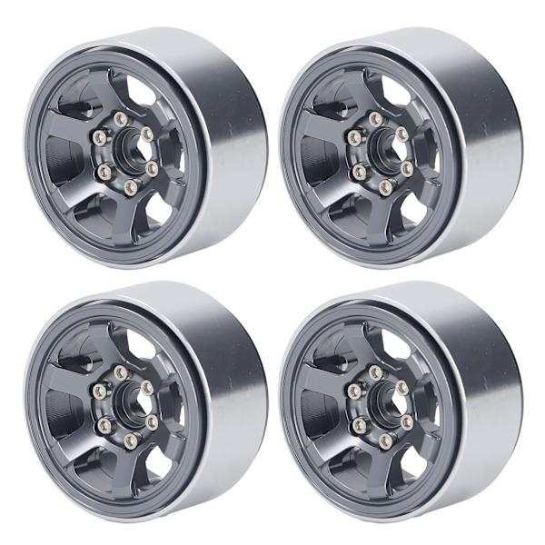 4 ST RC hjulnav set aluminiumlegering CNC RC hjul fälgnav för 1,9 tum däck slitbana titan