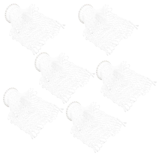 6 kpl biljarditaskuja valkoista nylon, halkaisija 7,2 cm, kestävät biljardipöytäverkot biljardipöydälle
