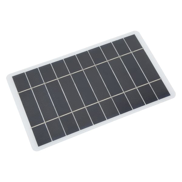 Solcellelader Hvit Monokrystallinsk Silisium Bærbar Mini Solcellebatterilader 8W 5V