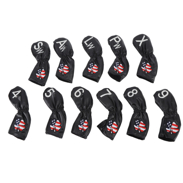 11 kpl Golf Putter Covers Set Golf Club Headcovers -suoja kirjailtu numerolla