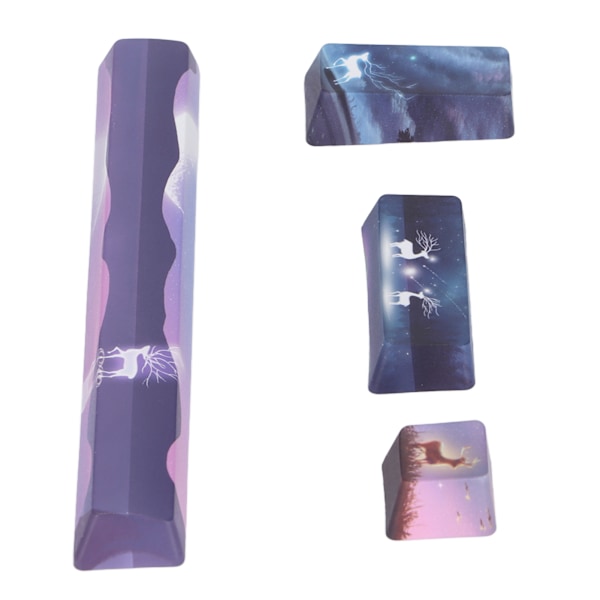 Keycap 4 Tangenter Älgmönster Design Mellanslag ESC Enter Numpad Enter Personlighet DIY Keycaps för Mekaniska Tangentbord