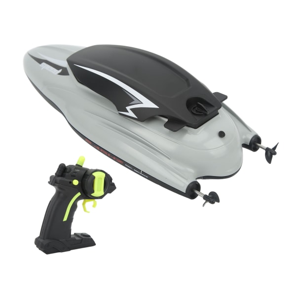 RC Racing Boat Vandtæt ABS Anti Drop Hurtigere Kørestabil Ydeevne Fjernbetjening Boat 3 Batteri Grå